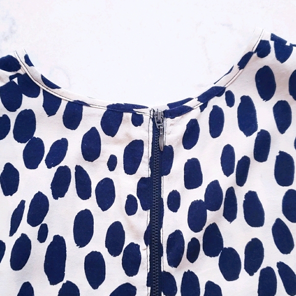 H&M Black and Cream Peplum Tank Top Size 4 - Picture 5 of 7